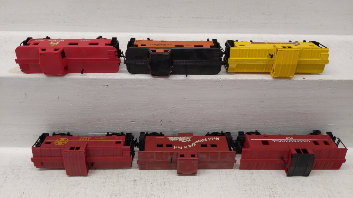 Tyco, Mantua, & Other HO Scale Assorted Cabooses: 506, 6008, 999246, 057090 [6] VG