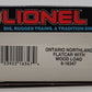 Lionel 6-16347 O Gauge Ontario Northland Bulkhead Flat w/Wood Load LN/Box