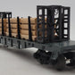 Lionel 6-16347 O Gauge Ontario Northland Bulkhead Flat w/Wood Load LN/Box