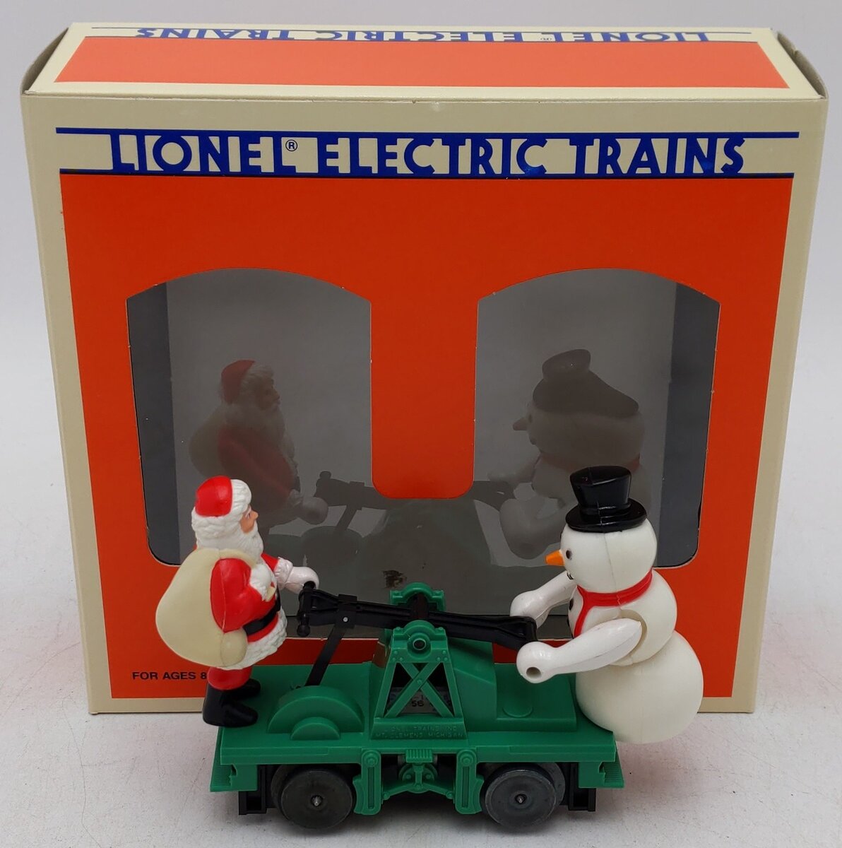 Lionel 6-18422 O Gauge Christmas Santa & Snowman Handcar EX/Box
