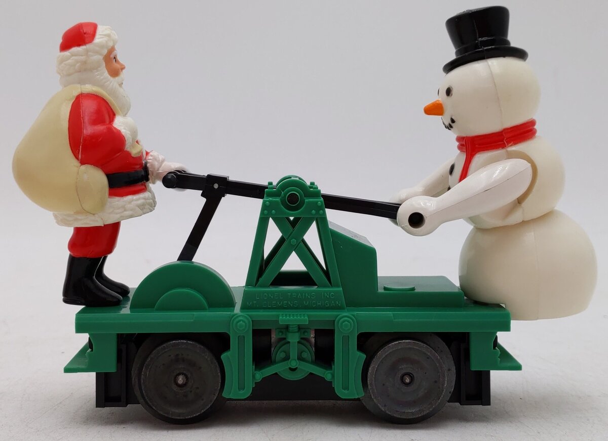 Lionel 6-18422 O Gauge Christmas Santa & Snowman Handcar EX/Box