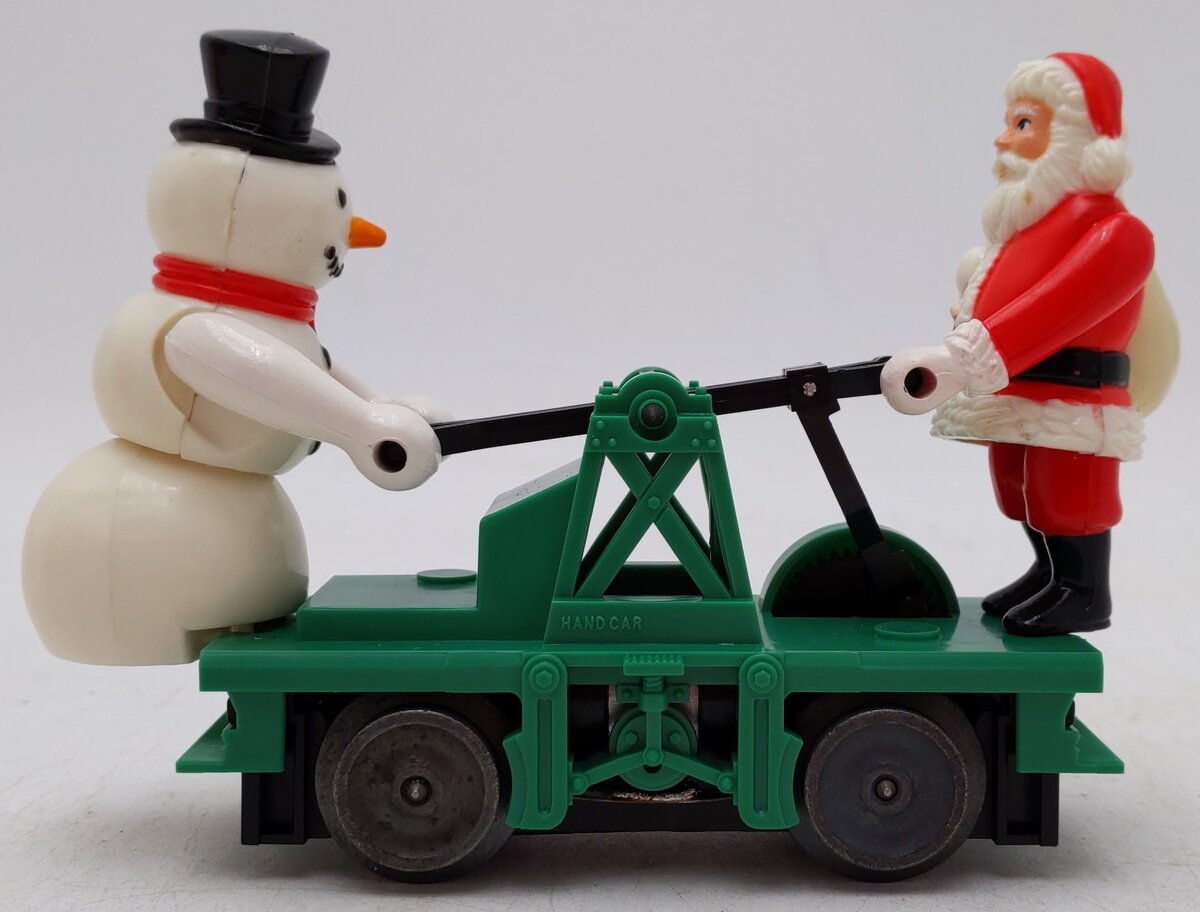 Lionel 6-18422 O Gauge Christmas Santa & Snowman Handcar EX/Box