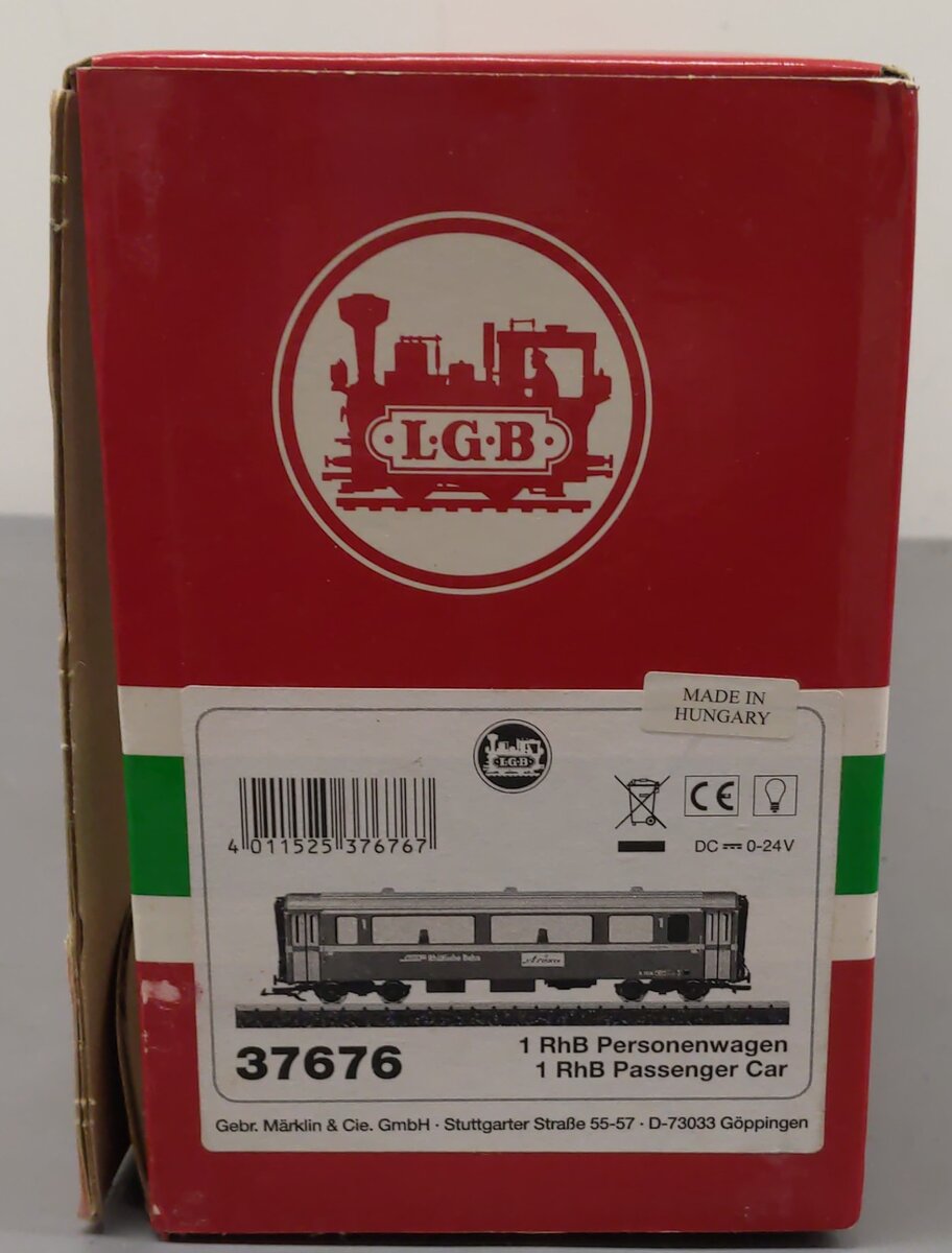LGB 37676 G Scale RHB Passenger Car #A 1256