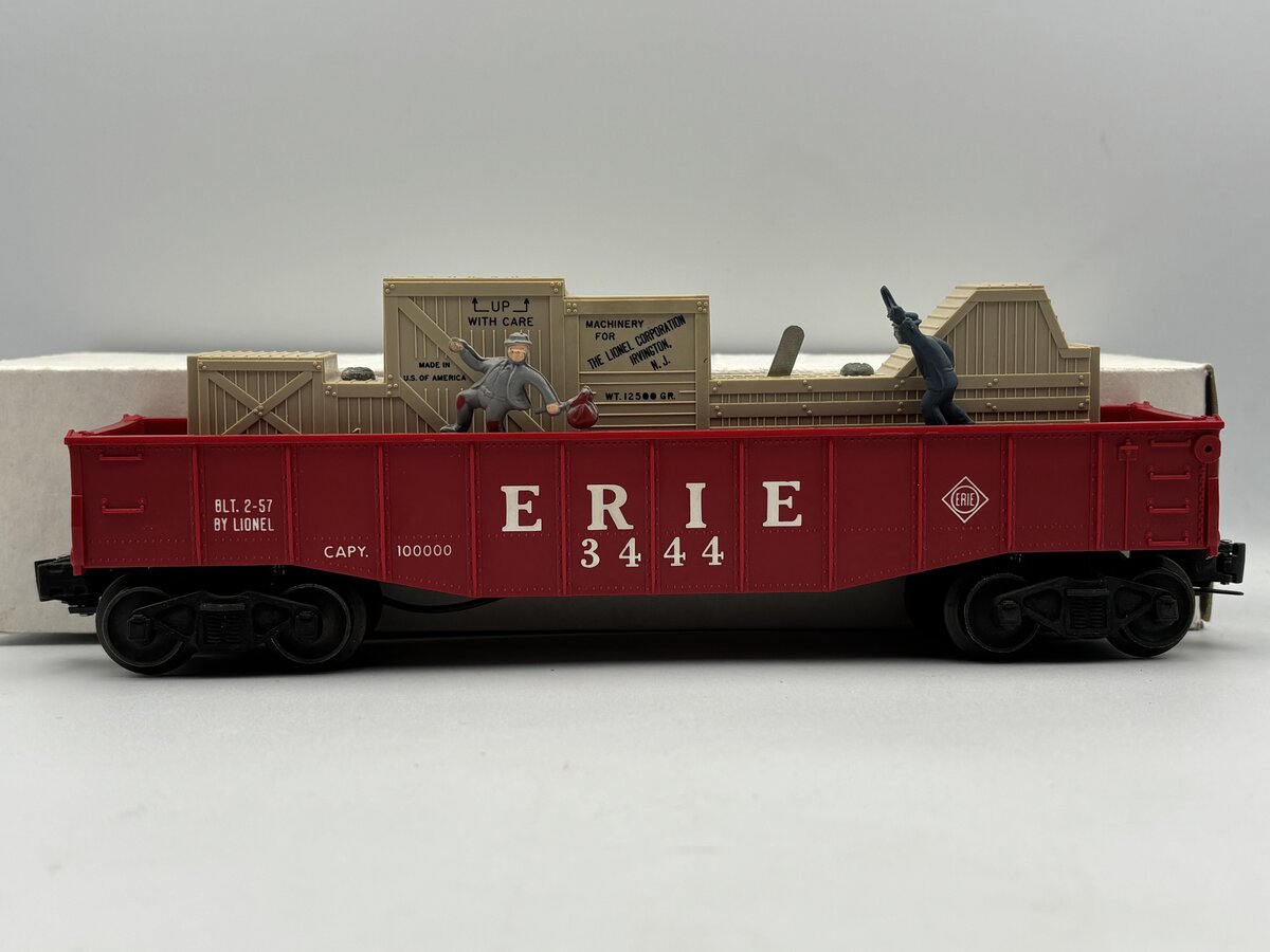 Lionel 3444 Vintage O Gauge Erie Operating Cop & Hobo Car EX