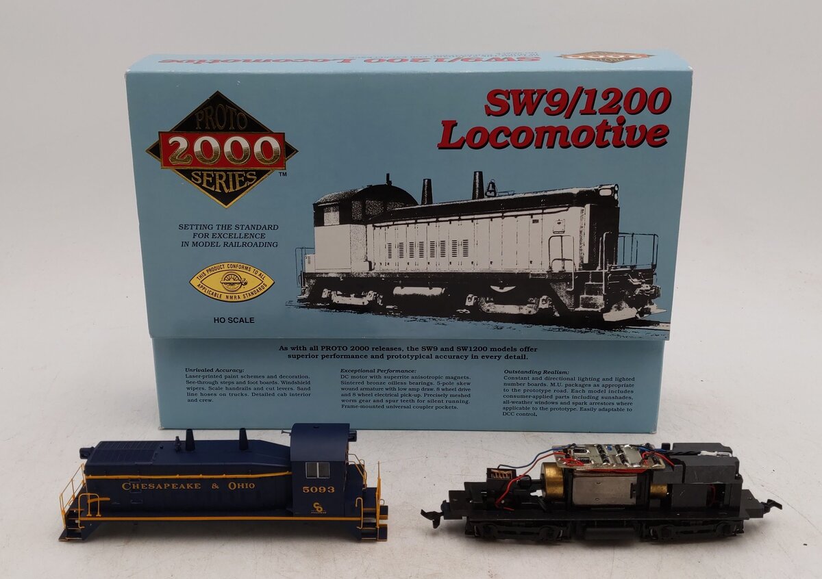 Proto 2000 HO Scale C&O SW9/1200 Diesel Locomotive #21147 LN/Box