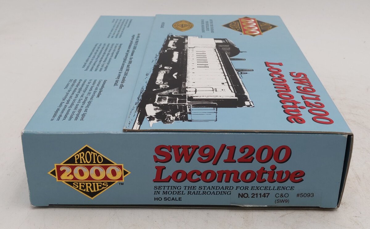 Proto 2000 HO Scale C&O SW9/1200 Diesel Locomotive #21147 LN/Box
