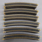 Atlas 0535 HO Code 83 Nickel Silver Rail 22" Radius Curved Track (59) VG