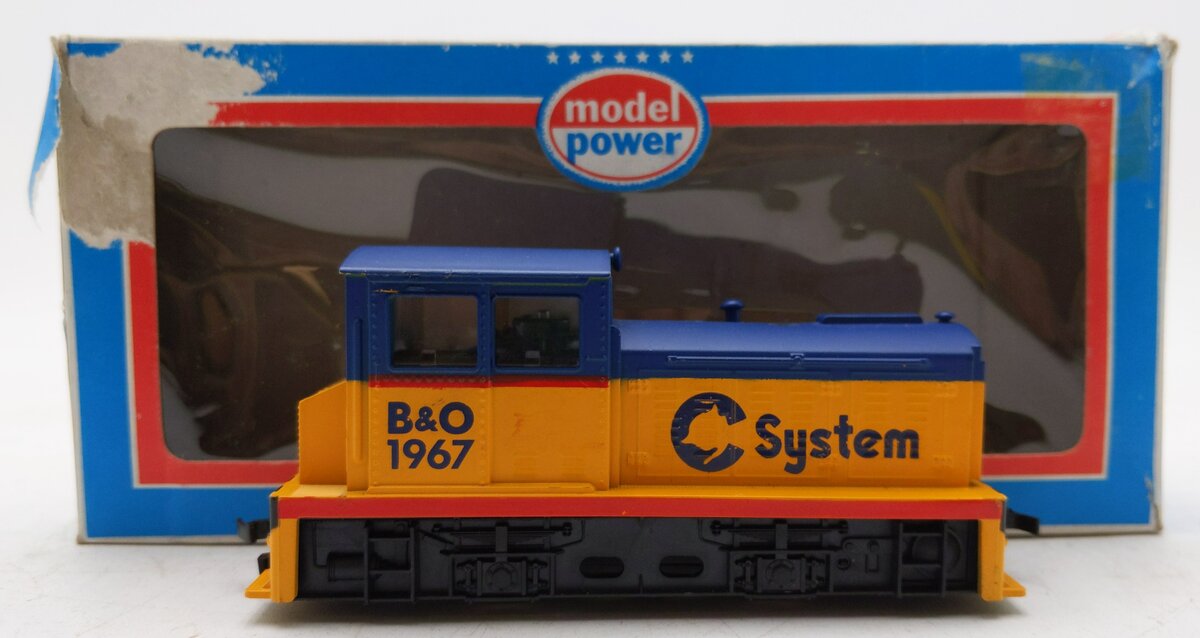 Model Power 6678 HO B&O Chessie Diesel Switcher #1967 EX/Box