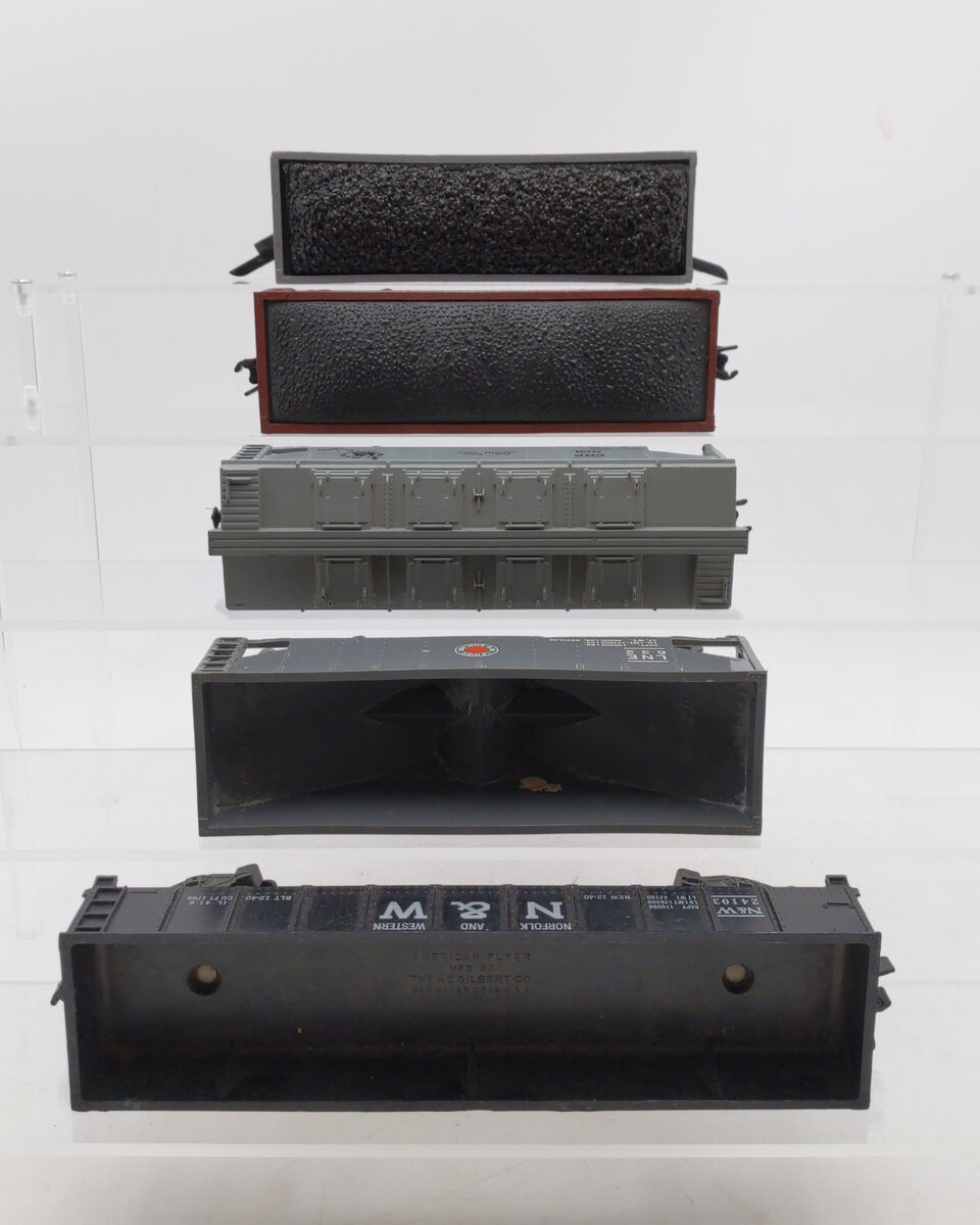 American Flyer Vintage S Postwar Freight Cars: 632, 640, 921, 24209, & 24103 [5] VG