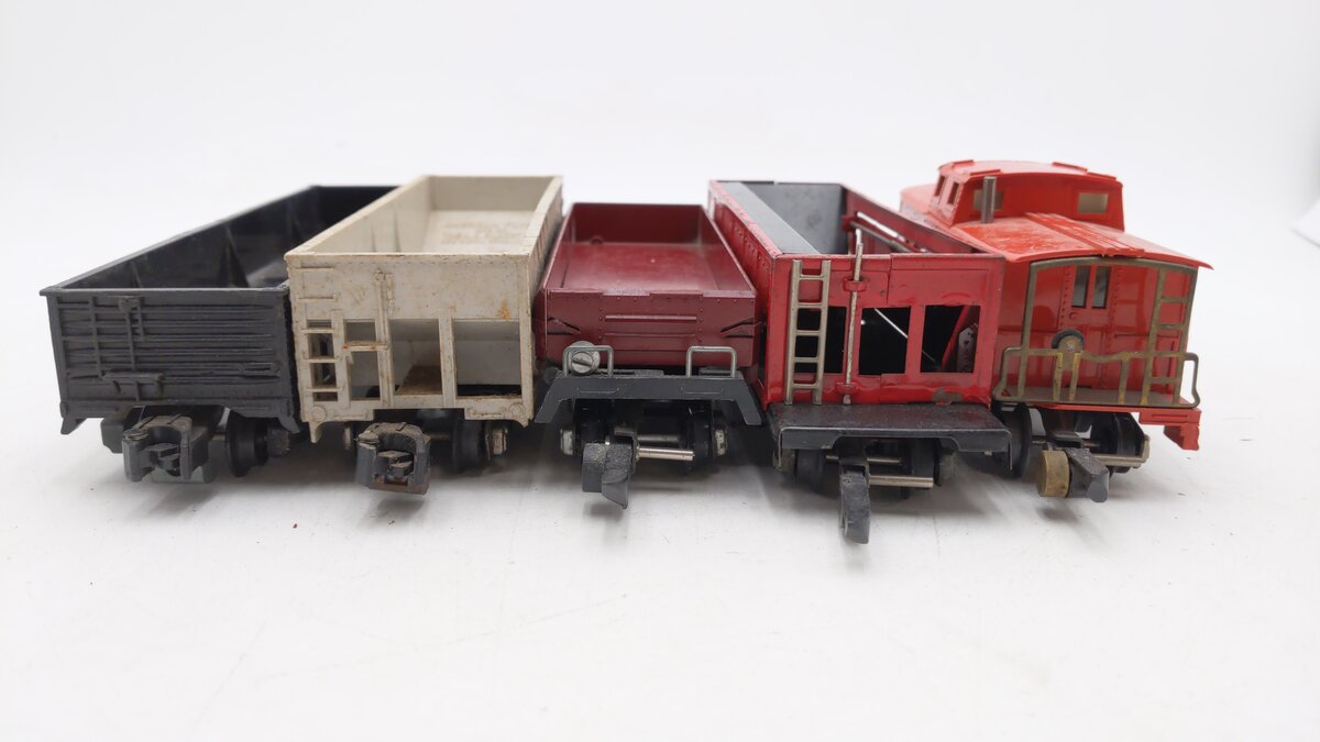 American Flyer Vintage S Postwar Freight Cars: 630, 640, 716, 719, & 804 [5] VG