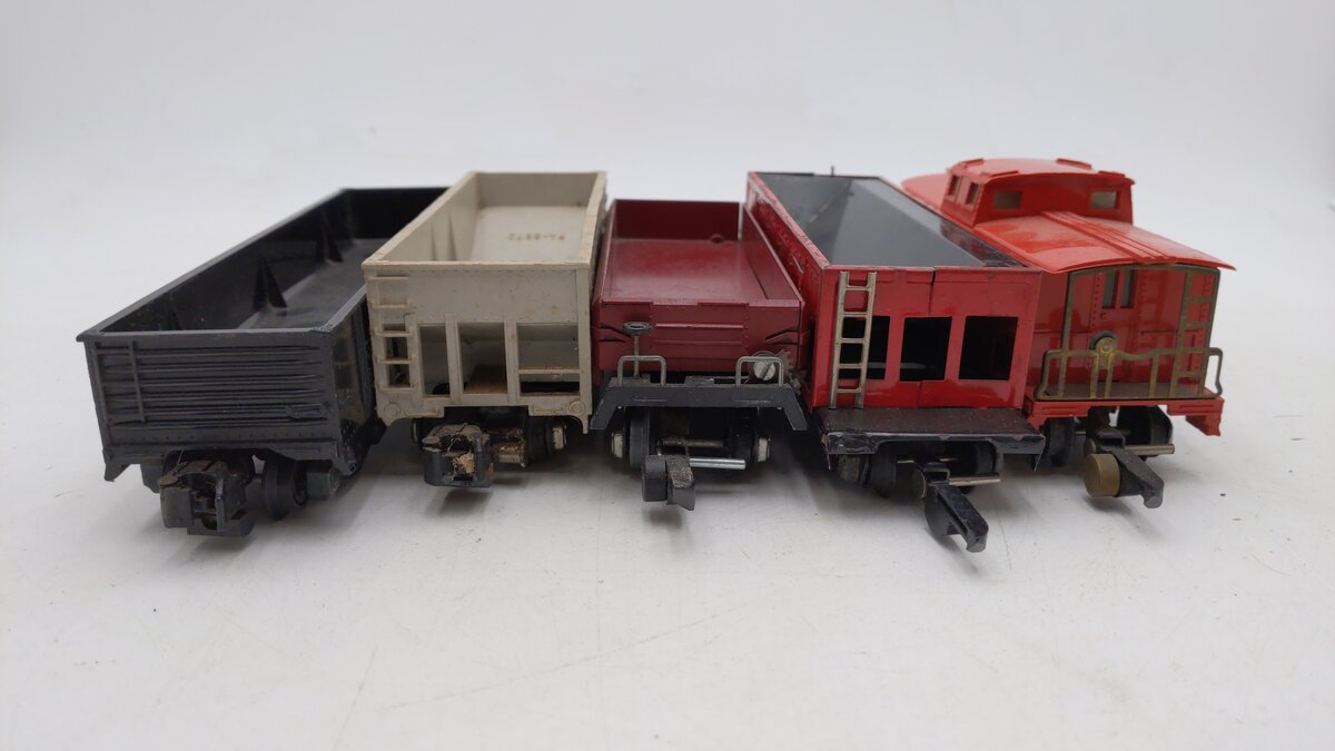 American Flyer Vintage S Postwar Freight Cars: 630, 640, 716, 719, & 804 [5] VG