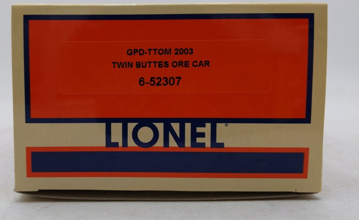 Lionel 6-52307 O Gauge GPD-TTOM 2003 Twin Buttes Ore Car NIB