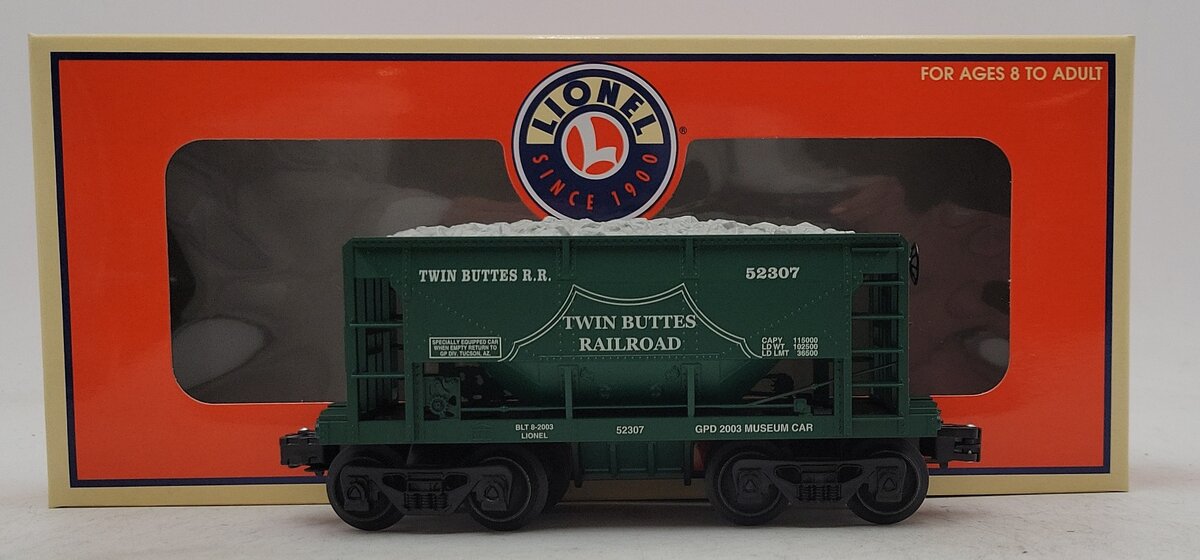 Lionel 6-52307 O Gauge GPD-TTOM 2003 Twin Buttes Ore Car NIB