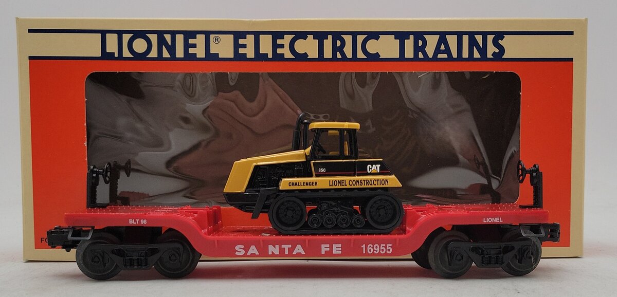 Lionel 6-16955 O Gauge Santa Fe Flatcar with Ertl Challenger EX/Box