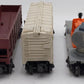 Lionel Vintage O Gauge Freight Cars #6457,25000,3620,3472,6462 [5] VG