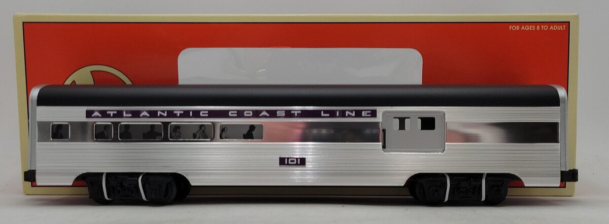 Lionel 6-19155 O Gauge Atlantic Coast Line Aluminum Combination Car #101 NIB