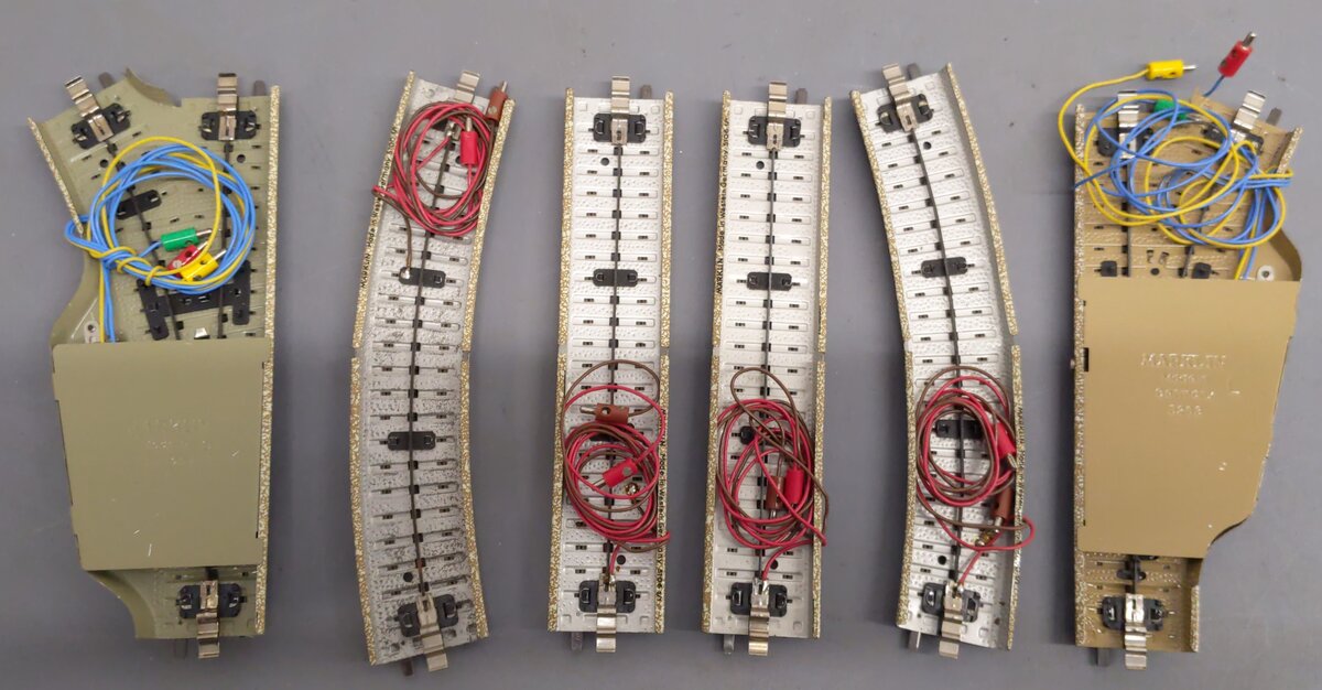 Marklin HO Scale Assorted Track Sections [6] EX/Box