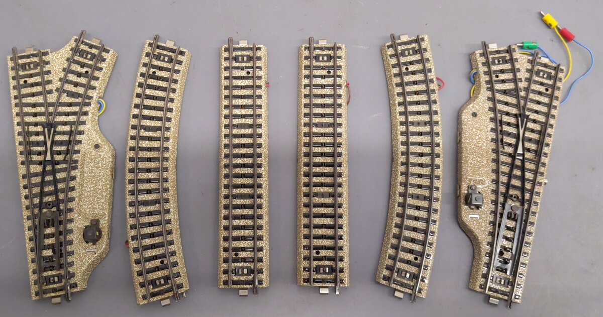 Marklin HO Scale Assorted Track Sections [6] EX/Box