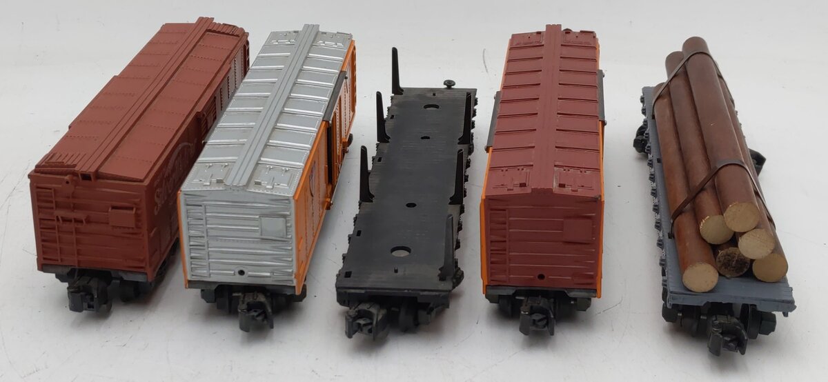 American Flyer Vintage S Scale Freight Cars #942,988,928,947,42597 [5] VG