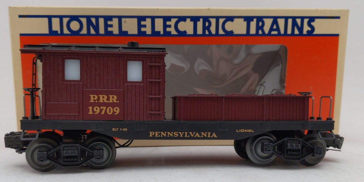 Lionel 6-19709 O Gauge Pennsylvania Illuminated Work Caboose with Smoke #19709 EX/Box
