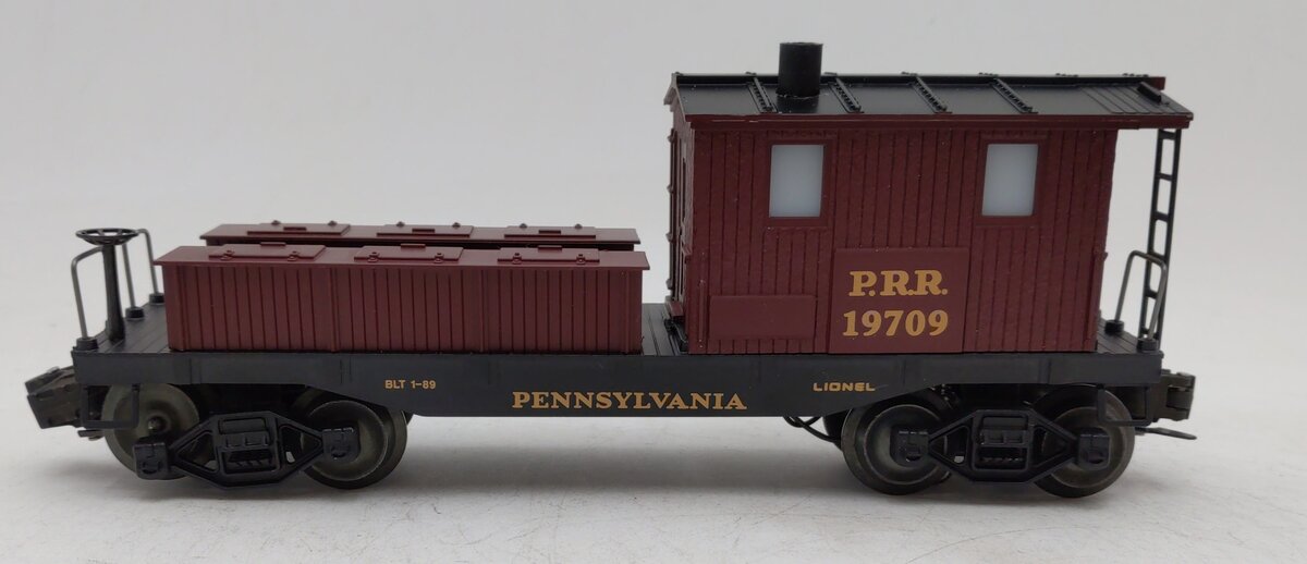 Lionel 6-19709 O Gauge Pennsylvania Illuminated Work Caboose with Smoke #19709 EX/Box