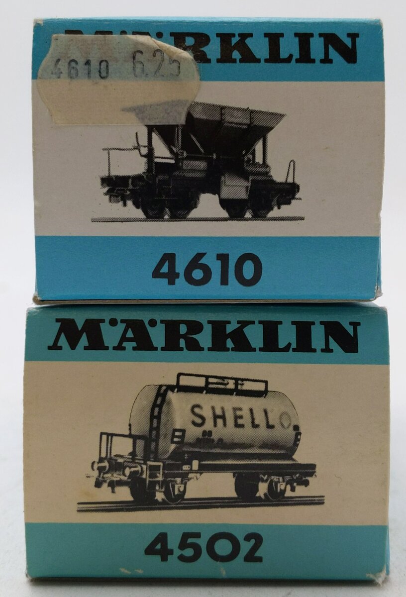 Marklin HO Scale Assorted Freight Cars: 598210, 1500 [2] EX/Box
