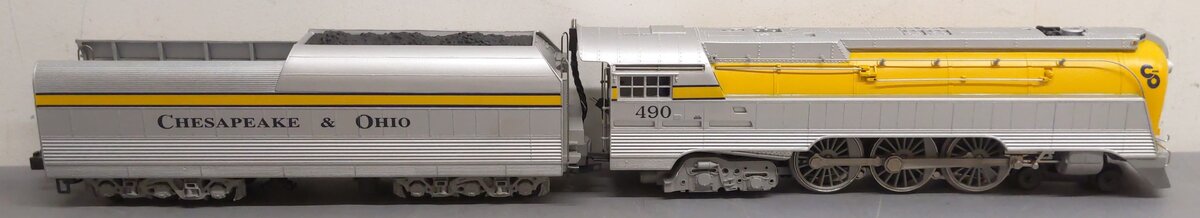 Lionel 6-18043 O Chesapeake & Ohio Streamlined Hudson & Tender #490 with RSII EX/Box
