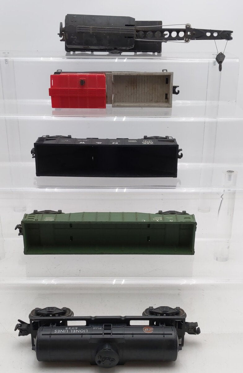 Lionel Vintage O Gauge Freight Cars #22000,6462,6025,6460,6119 [5] VG