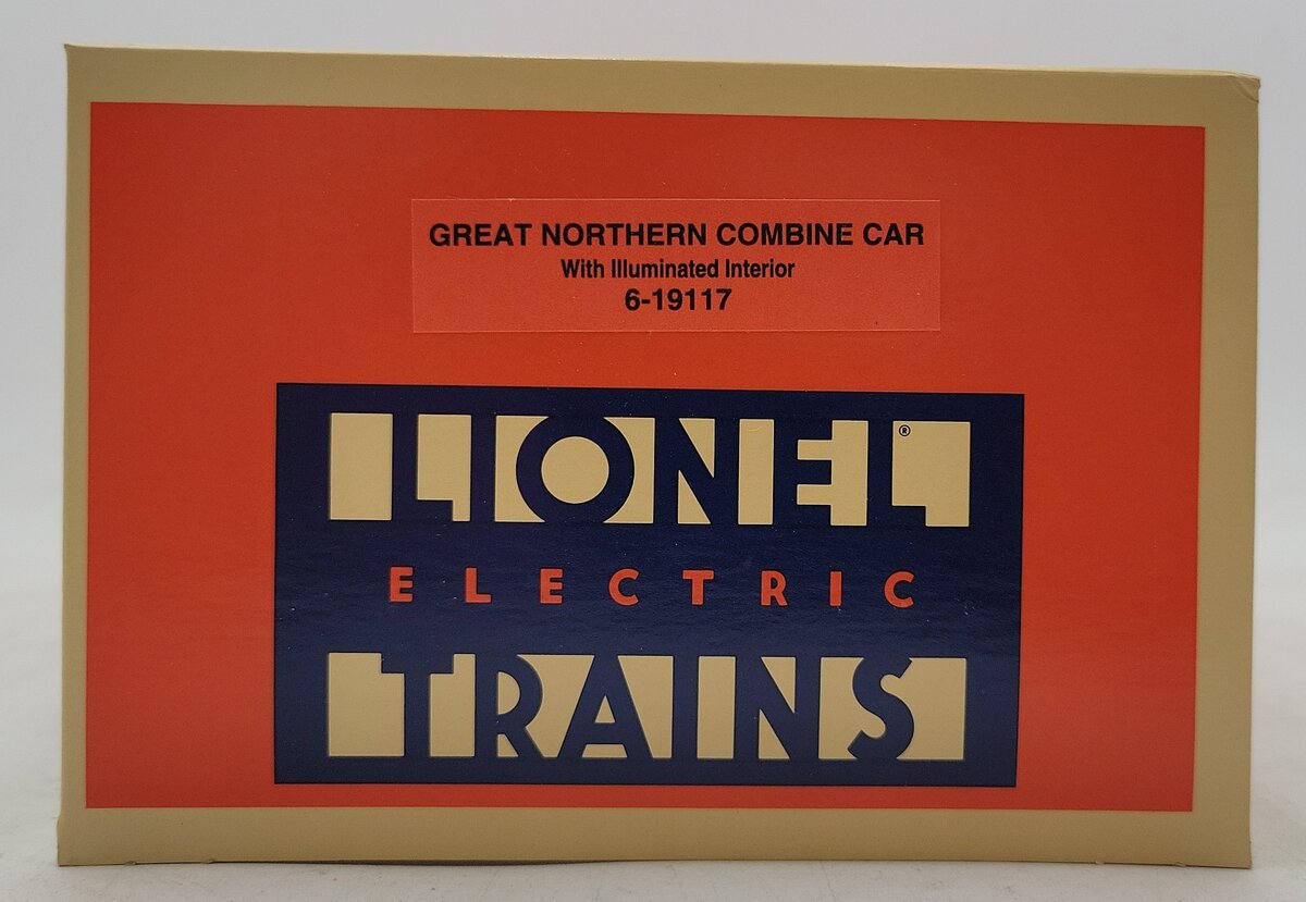 Lionel 6-19117 O Great Northern "Crossley Lake" Aluminum Combine Car #1240 NIB
