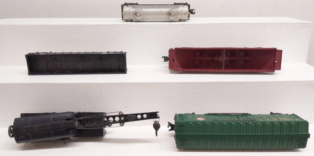 Lionel Vintage O Freight Cars: 6462, 643625, 6572, 2460, 6465 [5] VG
