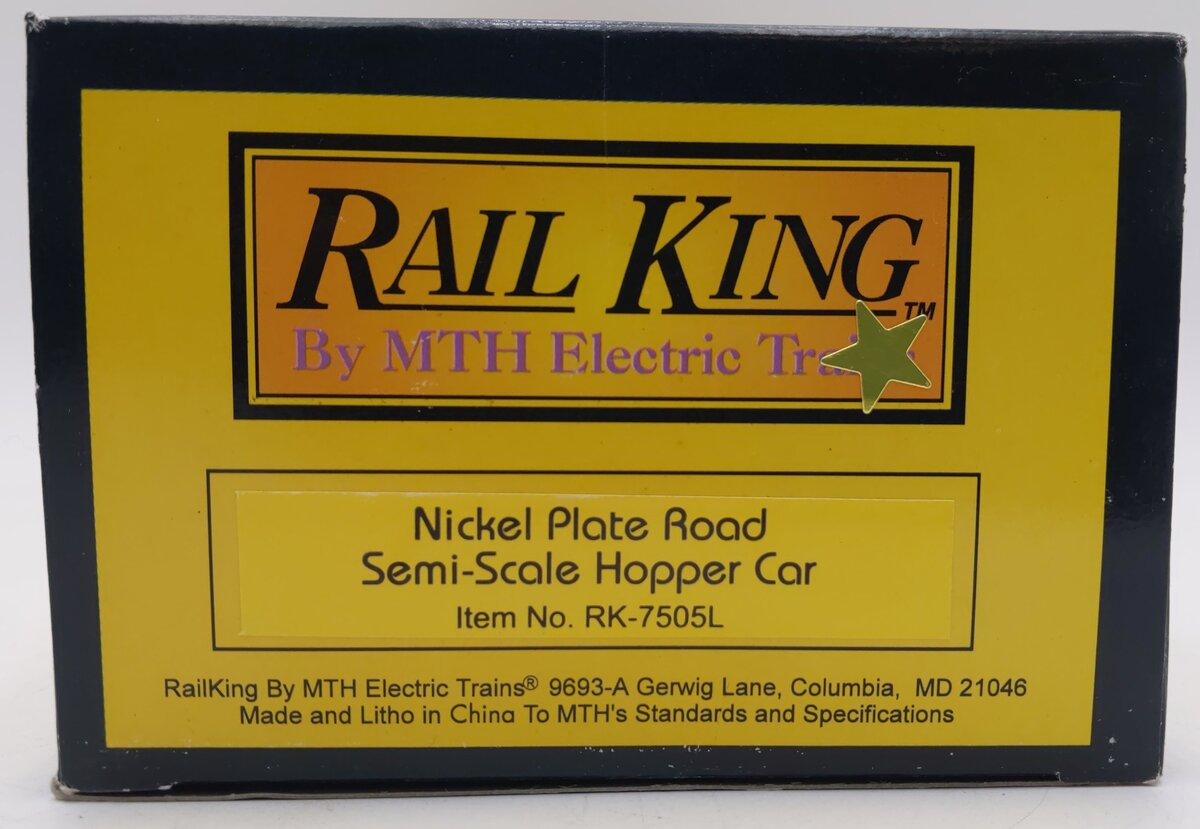 MTH 30-7505 Nickel Plate Road 4-Bay Hopper NIB