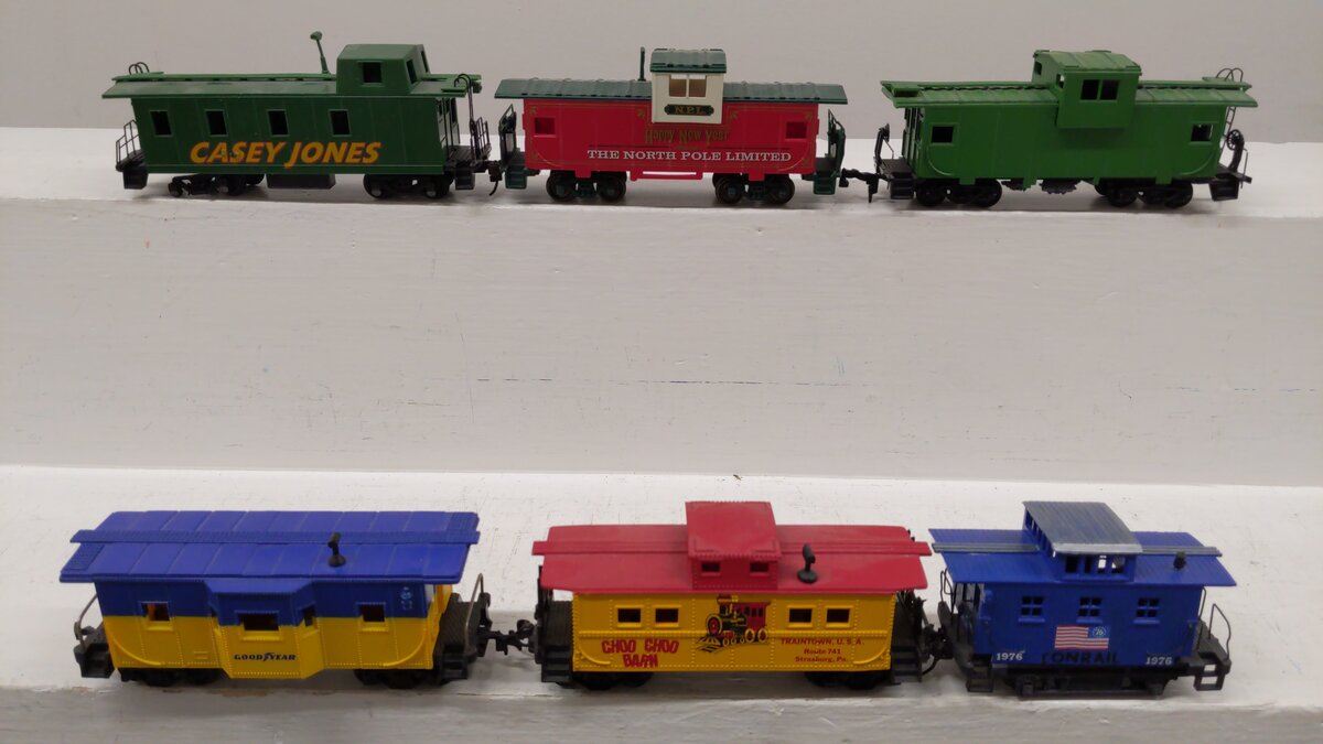 Bachmann, Life Like, & Other HO Scale Assorted Cabooses: [6] VG
