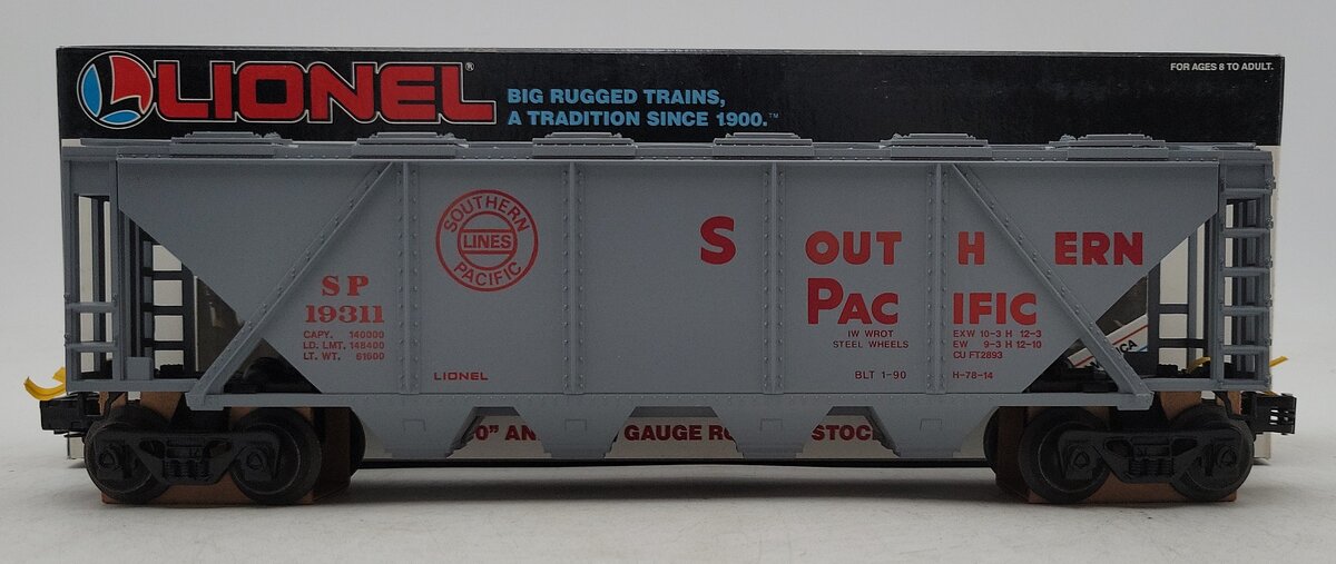 Lionel 6-19311 O Gauge Southern Pacific Covered Quad Hopper LN/Box