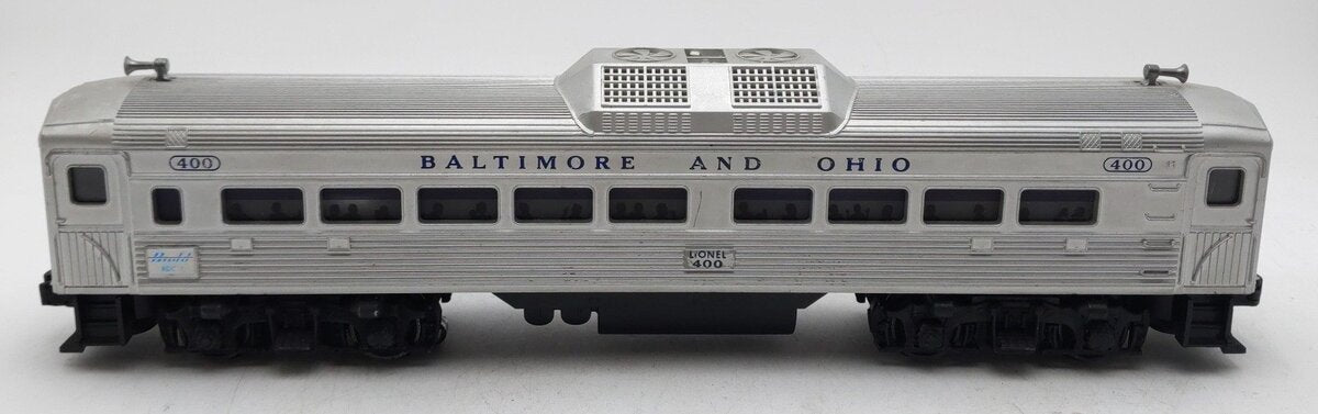 Lionel 400 Vintage O Powered Baltimore & Ohio Commuter Car VG