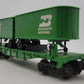 Lionel 6-9133 O Gauge Burlington Northern Flatcar #9133 with Trailers EX/Box