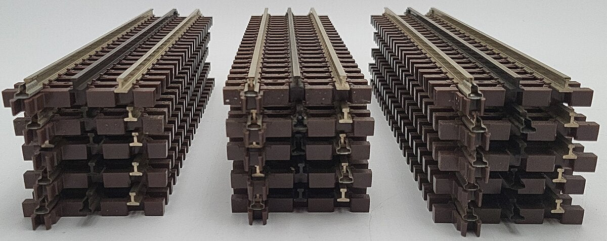 Atlas O Gauge Nickel Silver 3-Rail Track Assortment: 6050, 6063, 6057, 6059 [24] EX