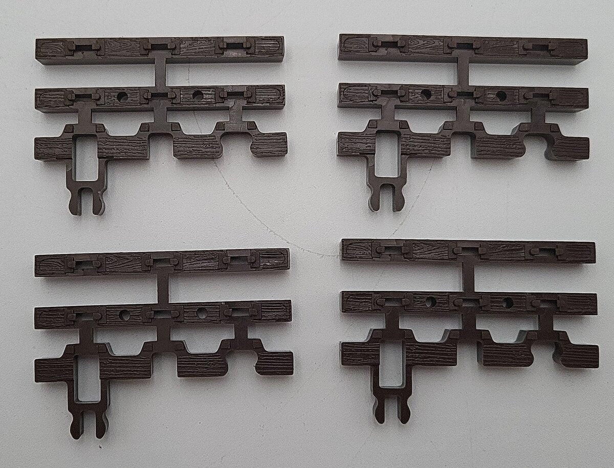 Atlas O Gauge Nickel Silver 3-Rail Track Assortment: 6050, 6063, 6057, 6059 [24] EX