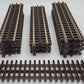 Atlas O Gauge Nickel Silver 3-Rail Track Assortment: 6050, 6063, 6057, 6059 [24] EX