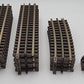 Atlas O Gauge Nickel Silver 3-Rail Track Assortment: 6050, 6063, 6057, 6059 [24] EX