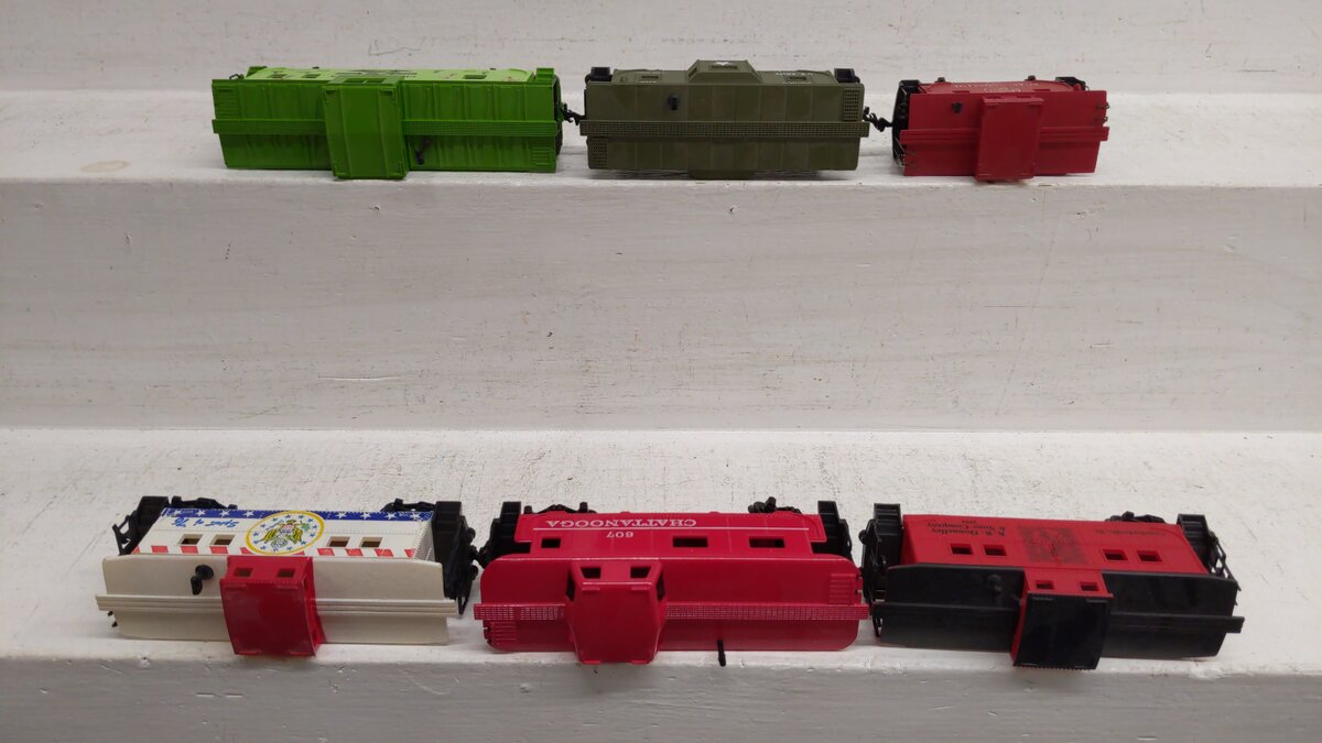 Life Like, Tyco & Other HO Scale Assorted Caboose: 571, 3455, 1994, 607, [6] VG