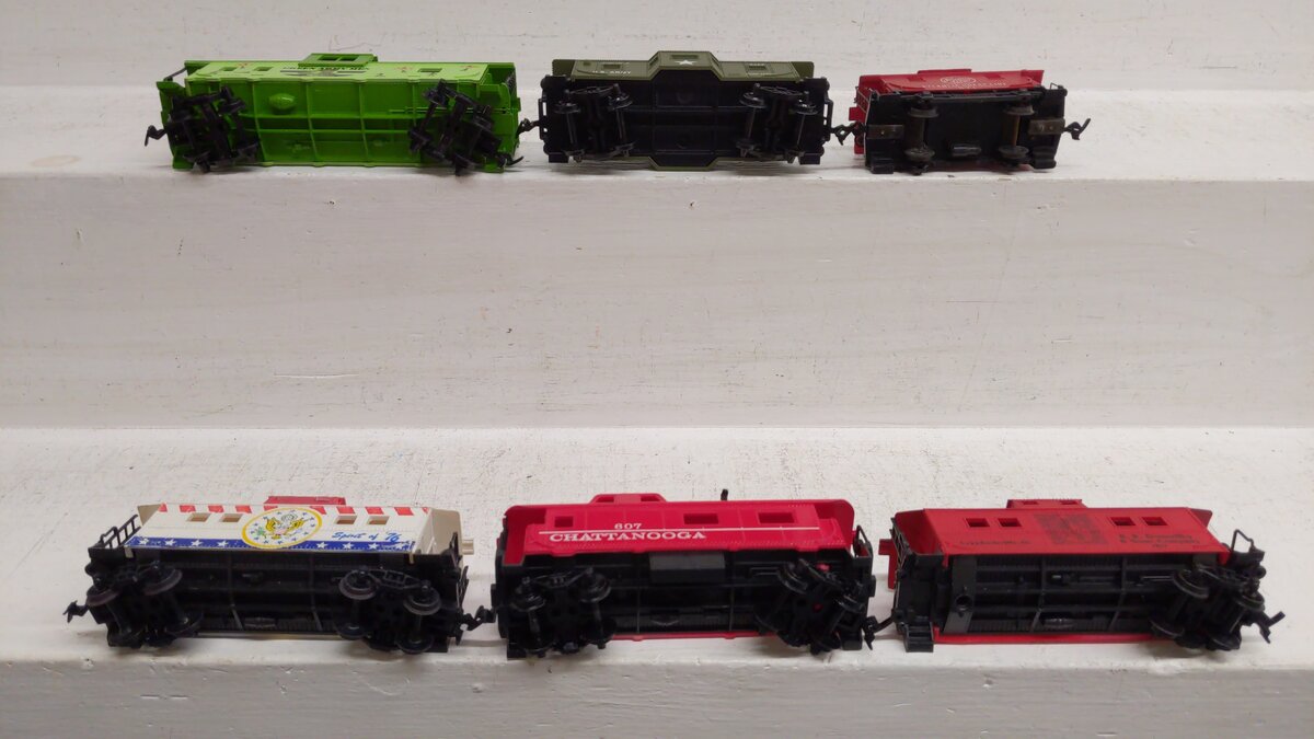 Life Like, Tyco & Other HO Scale Assorted Caboose: 571, 3455, 1994, 607, [6] VG