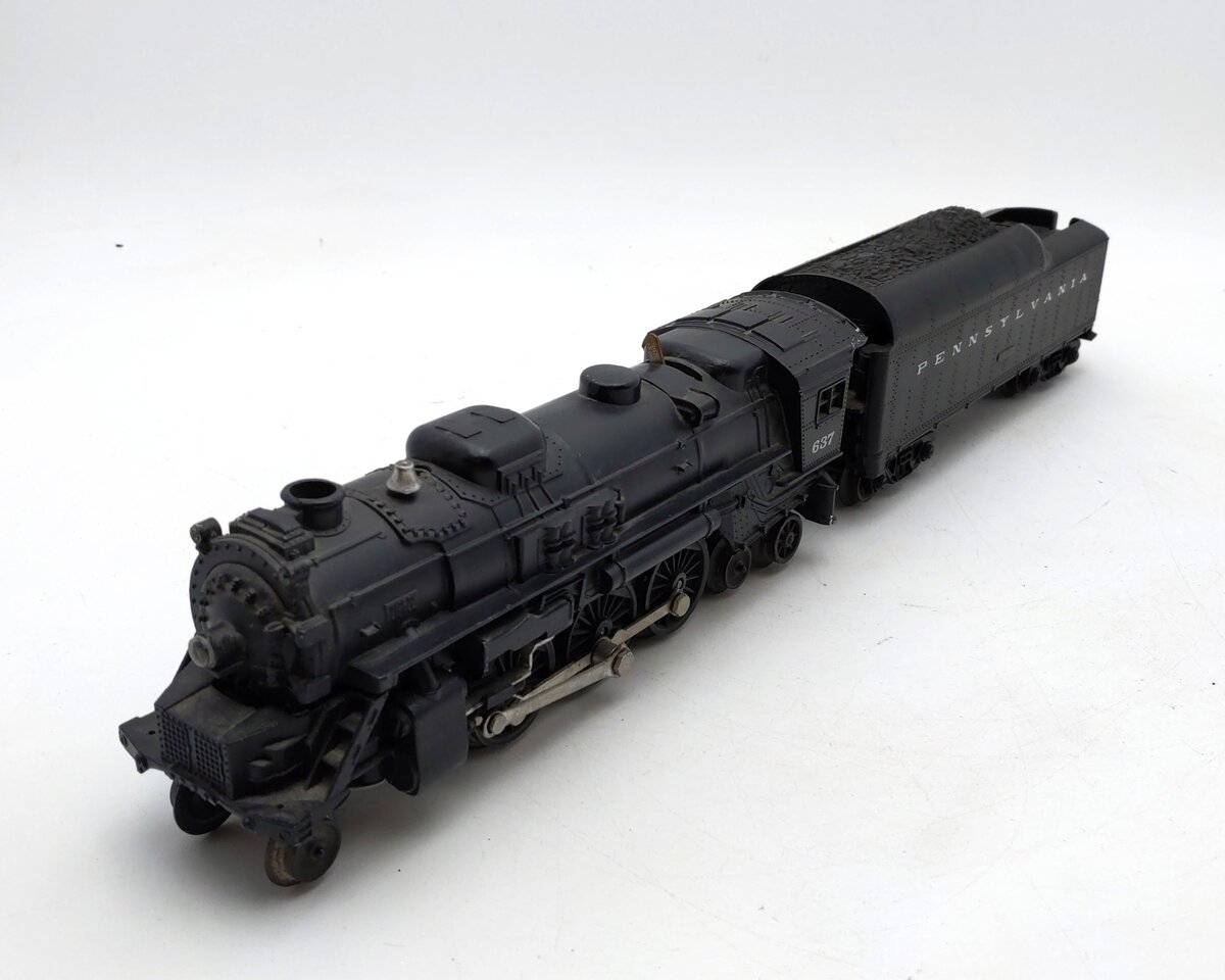 Lionel 637 Vintage O 2-6-4 Die-Cast Steam Locomotive w/2046W-50 Tender