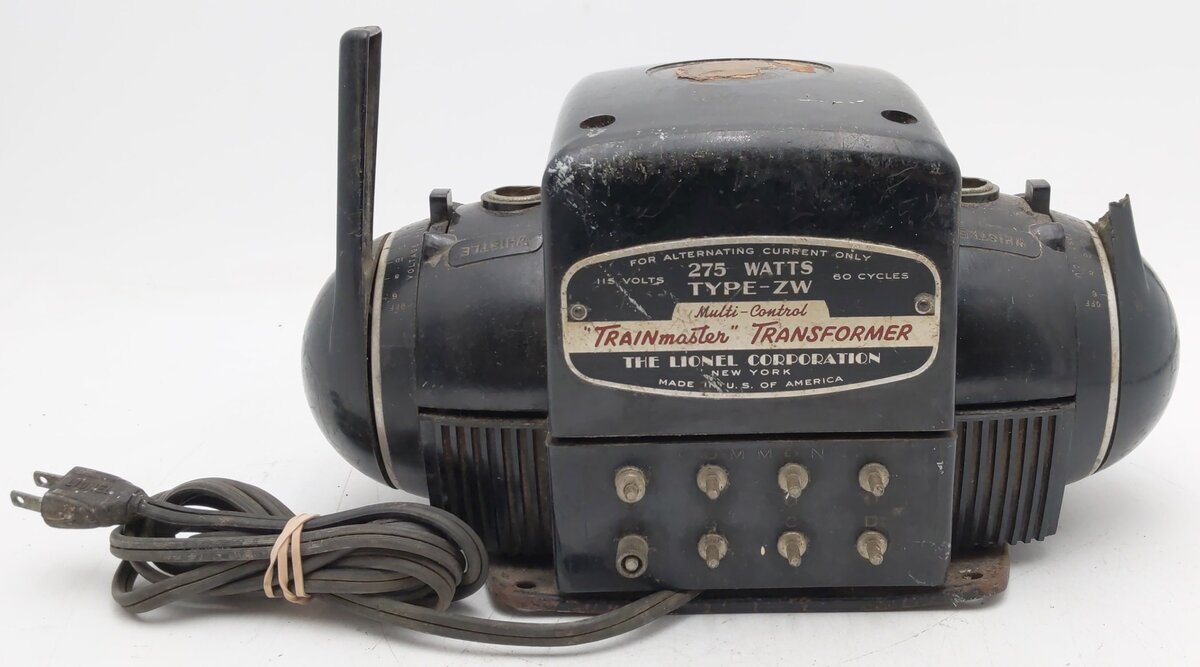 Lionel ZW Vintage O Trainmaster 275 Watt Transformer with Whistle