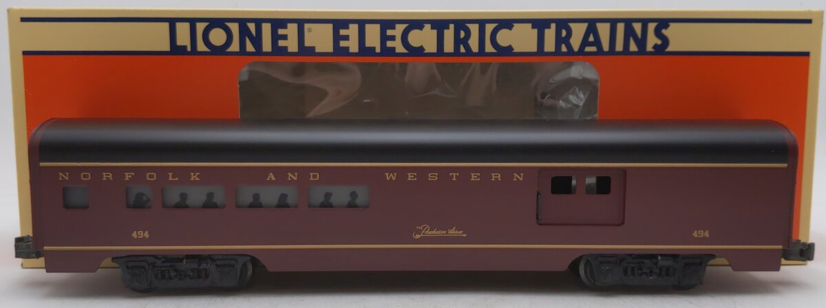 Lionel 6-19140 O Gauge Norfolk & Western Aluminum Combine Car #494/Box