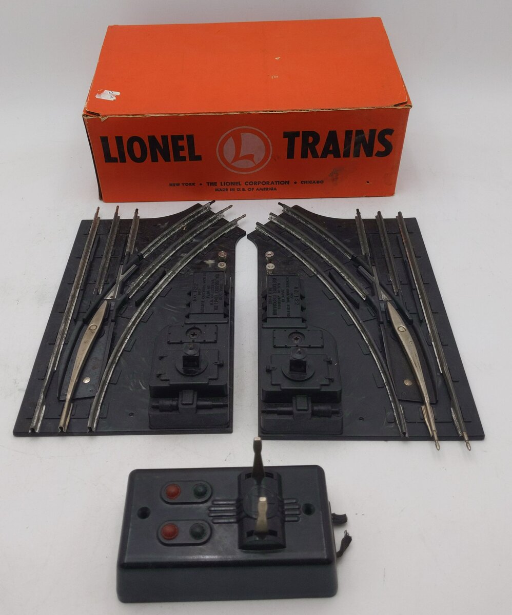 Lionel 1122 Vintage O-27 Remote Control Switches (Pair of 2) VG/Box