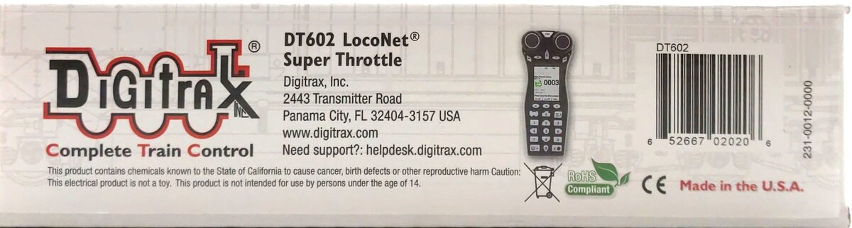 Digitrax DT602 Advanced Super Throttle LN/Box