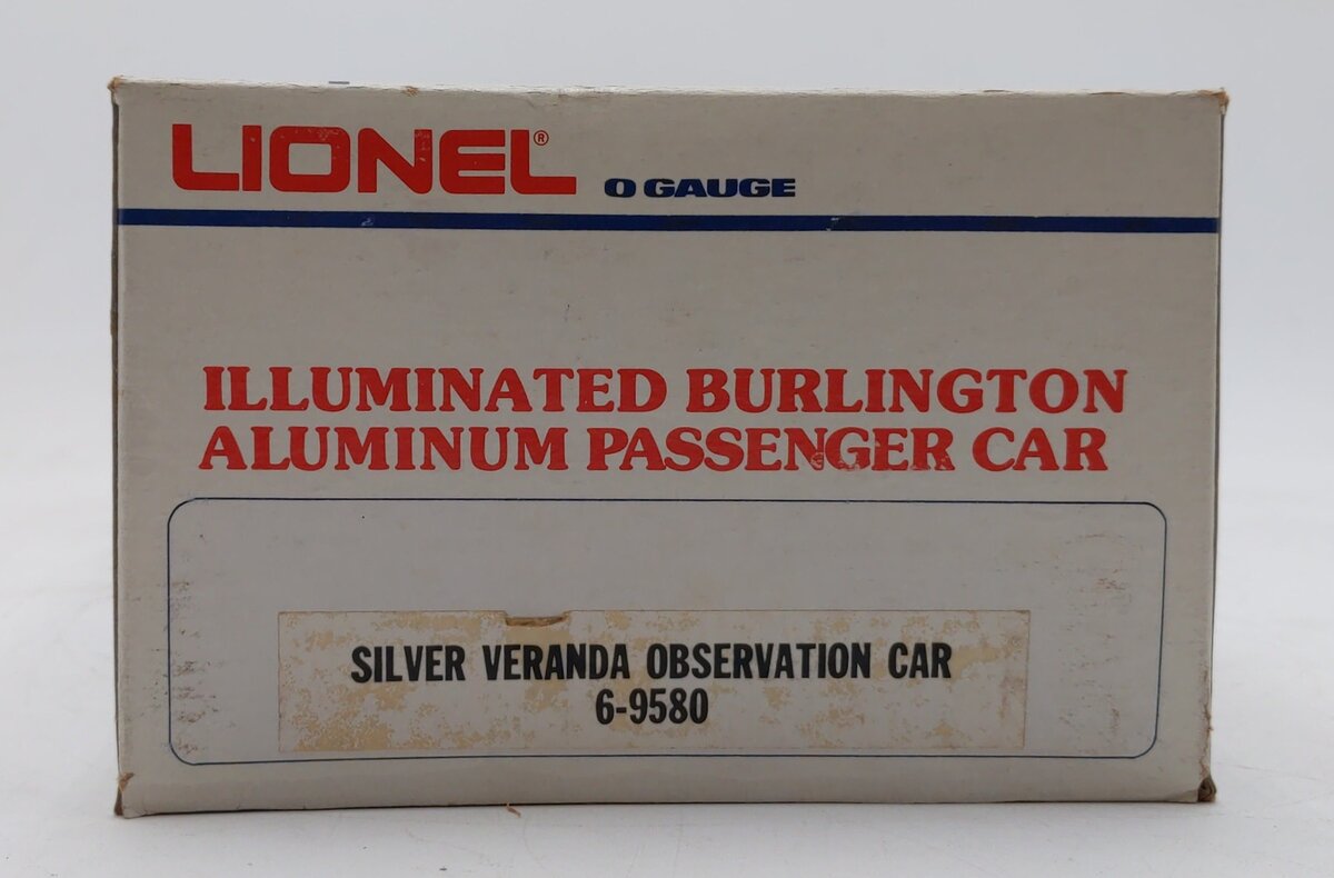 Lionel 6-9580 O Gauge Burlington Aluminum 