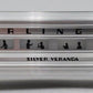 Lionel 6-9580 O Gauge Burlington Aluminum "Silver Veranda" Observation Car EX/Box