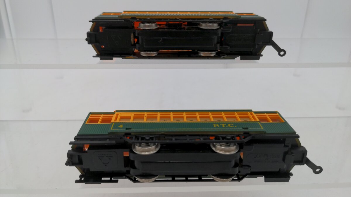 Mehano 9381 HO P.T.C. Trolley Cars/Brill Trolley & Dummy VG