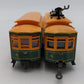 Mehano 9381 HO P.T.C. Trolley Cars/Brill Trolley & Dummy VG